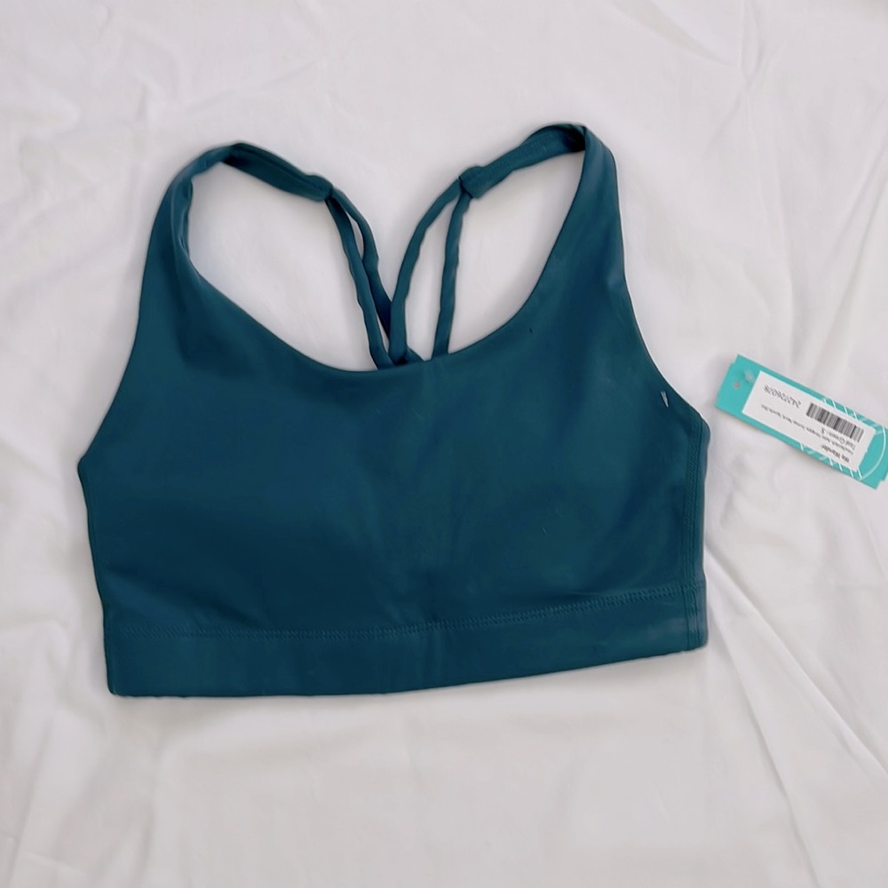 Teal green sports bra. Size small